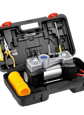 车载充气泵车用金属双缸高野压电功率便携式EOF越汽车轮胎大动打