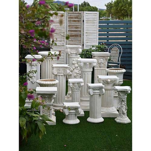 装欧式古罗马柱大摆AL100M45件落地花园庭院饰花复盆底座婚路庆引