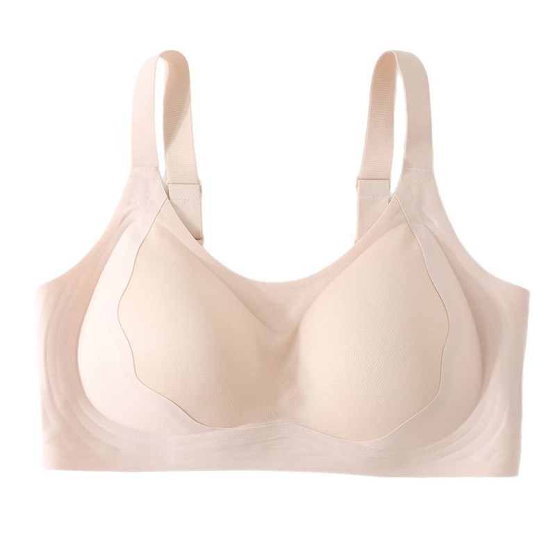 提拉内衣大胸显小大码200斤无痕超薄内衣女薄款聚拢收副乳无钢圈