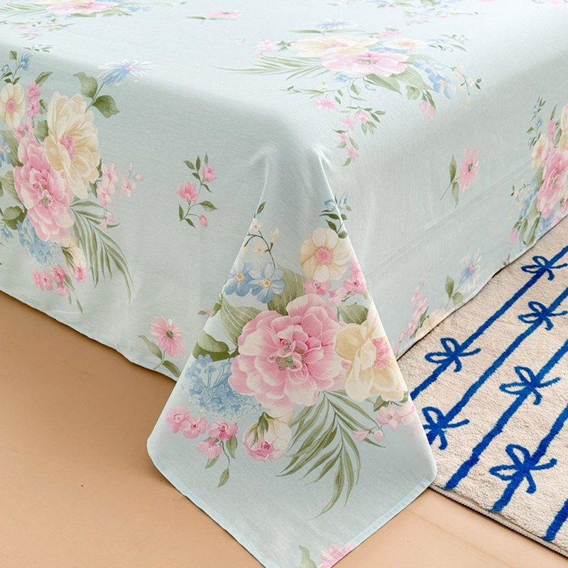 田园花梦纯棉床单单件100全棉学生宿舍单双人棉布被单枕套2三件套,床上用品,床单,淘宝优惠券,粉丝福利购,淘宝优惠卷