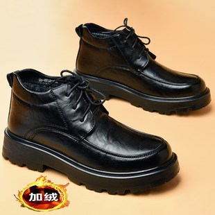 棉皮鞋男款冬季男士冬天鞋子男鞋冬款2024新款加绒加厚棉鞋男高帮