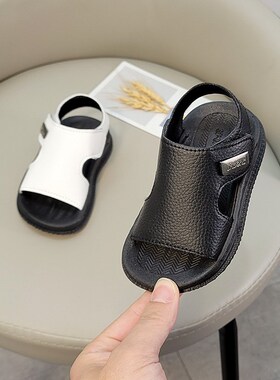 夏季宝宝凉鞋沙滩鞋0n-1-2-3岁儿童男学步鞋童防滑韩版软底鞋新款