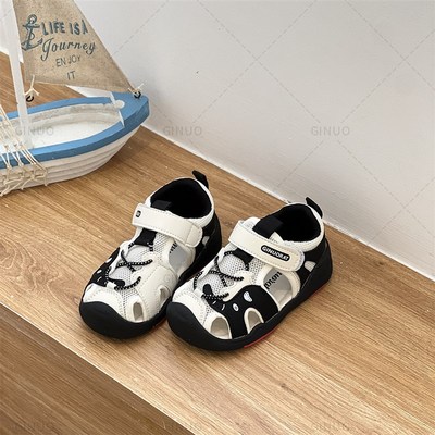 16-25码儿童凉鞋男童2025夏季新款包头宝宝学步鞋软底小童鞋子