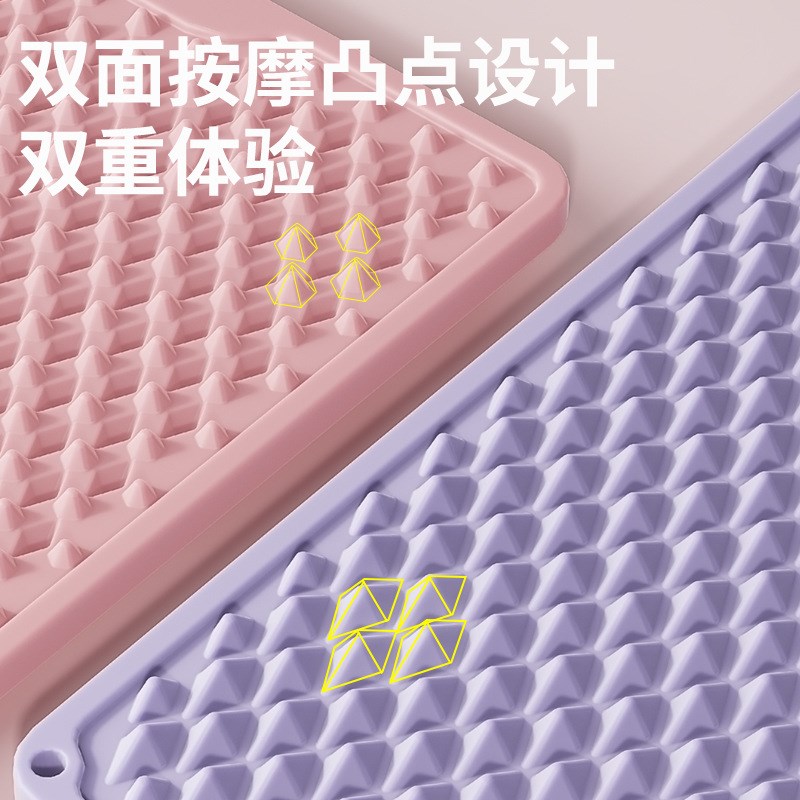 软硅胶慢跑指压板脚底足底按摩垫室内原地脚踩跑步垫通经络趾压板