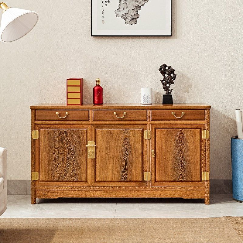 鸡翅木餐边柜红木简约中式餐厅三门储物收纳边柜全实木客厅玄关柜,住宅家具,红木餐边柜,淘宝优惠券,粉丝福利购,淘宝优惠卷