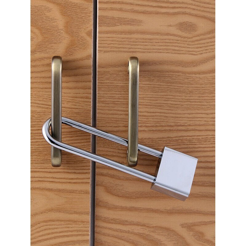 鼎红加长挂锁大门锁柜门锁长梁安全锁具中号通开内高11.7cm(2个