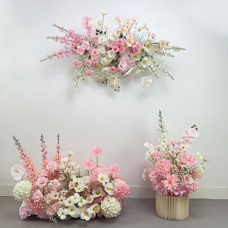 新款婚庆仿真花地排花假花婚礼堂布置装饰路引花挂花美陈道具花艺,节庆用品/礼品,婚庆绢花,淘宝优惠券,粉丝福利购,淘宝优惠卷