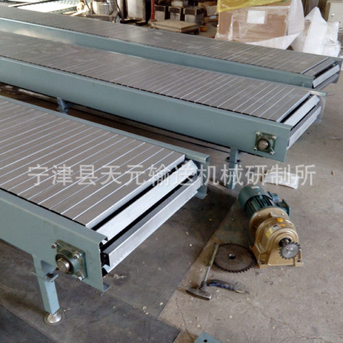 定制重型传送带 方木运输板链线 加厚碳钢链板输送机