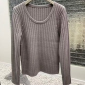 YM368065 U领羊毛衫