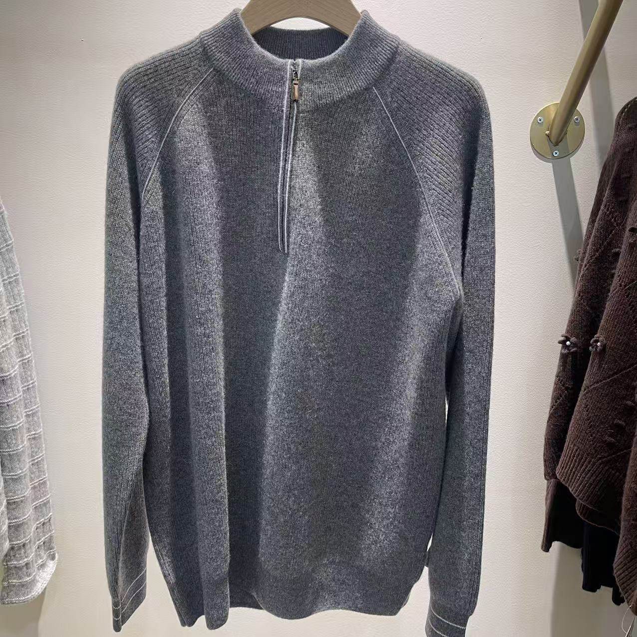 【12-27】25145男士半拉链羊绒衫 343g左右,男装,羊绒套衫,淘宝优惠券,粉丝福利购,淘宝优惠卷