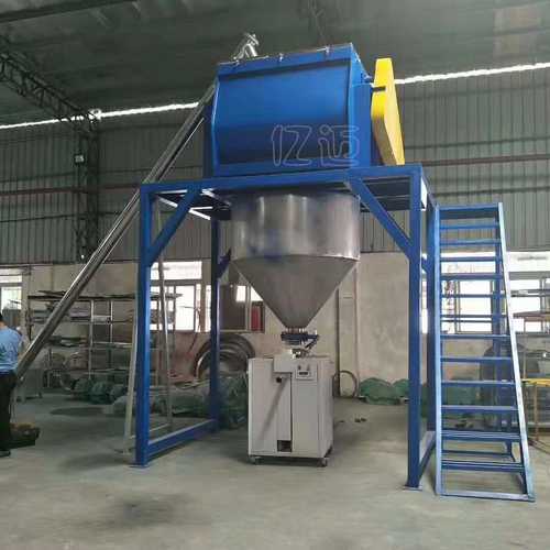干粉腻子粉卧式搅拌机 内桶不锈钢制作混合桶 化工PVC拌料机
