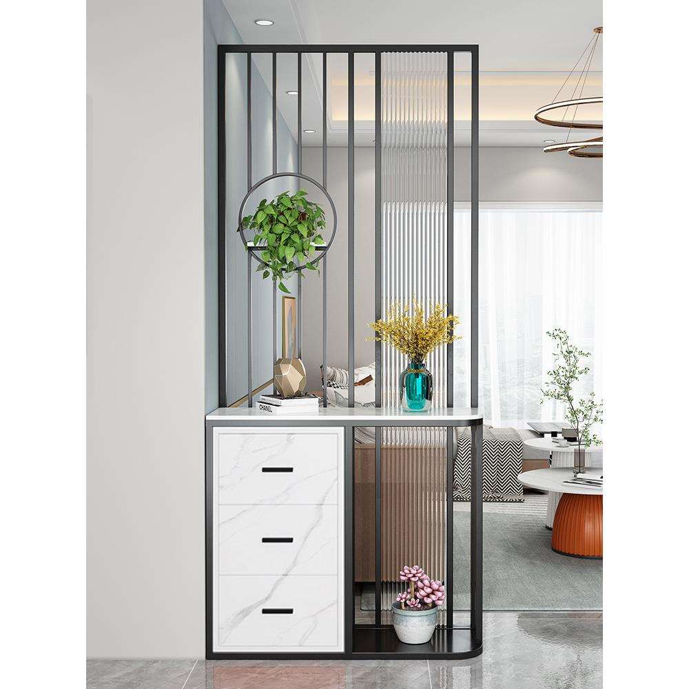 正对入户门横厅屏风隔断柜小户型网红客厅沙发玄关隔断柜简约现代