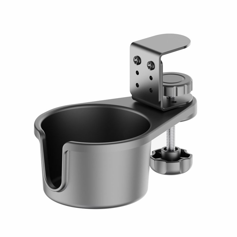 桌边咖啡水杯固定托架茶杯桌面收纳支架杯托置物桌底悬挂杯托横梁