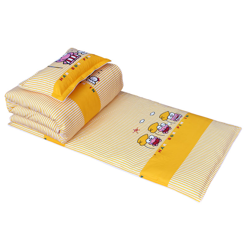 小学生午托被子三件套含芯幼儿园纯棉被褥床上用品宿舍儿童托管班