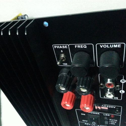 80W-100W有源炮重低音功放板纯低音炮功放TDA7293模块110V~220V