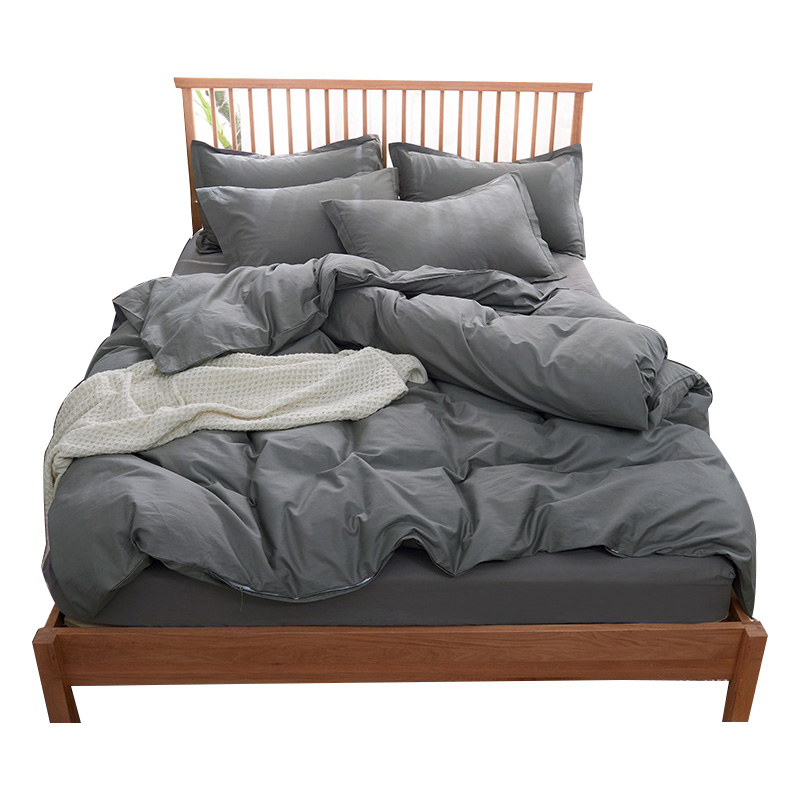 全棉被套单件150200单双人2.2x2.4纯棉被罩纯色学生被单被芯套