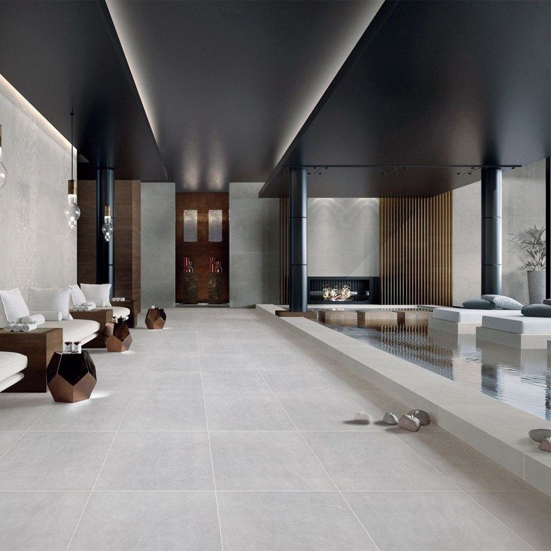 素色x大理石水泥灰瓷砖客厅防滑地砖哑光仿古砖卫生间墙砖