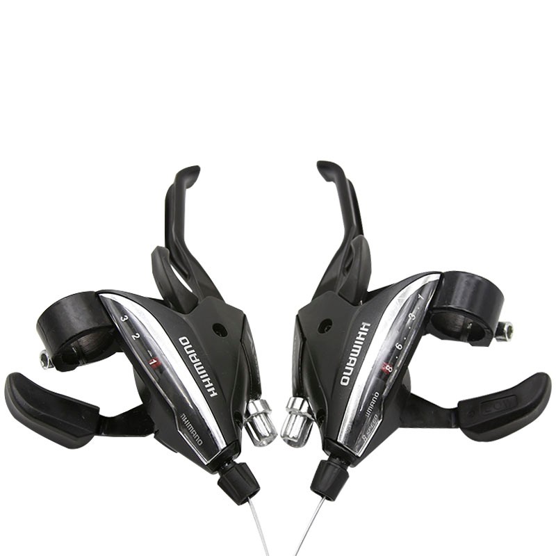 21/24/27速山地车连体指拨自行车变速器EF65山地车刹车变速