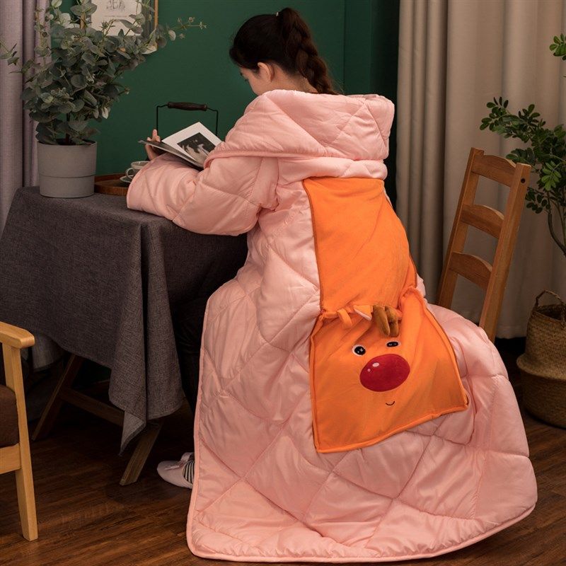 办公室可穿抱枕被子两用车内汽车靠垫被车内二合一折叠被冬季保暖
