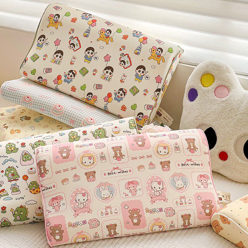 赋芽儿童冰冰枕锦氨3A凉感记忆绵夏凉枕