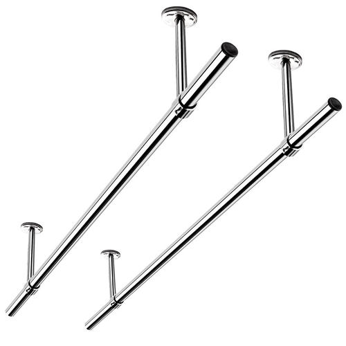 阳台晾衣架固定式晾衣杆不锈钢外墙晒衣杆吊座顶装挂衣杆室内侧墙