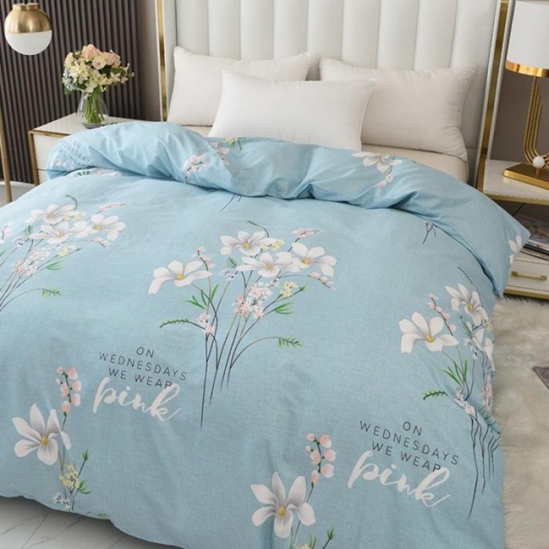 全棉被套纯棉被罩单人150x200被套双人纯棉被套180/200/230可定制