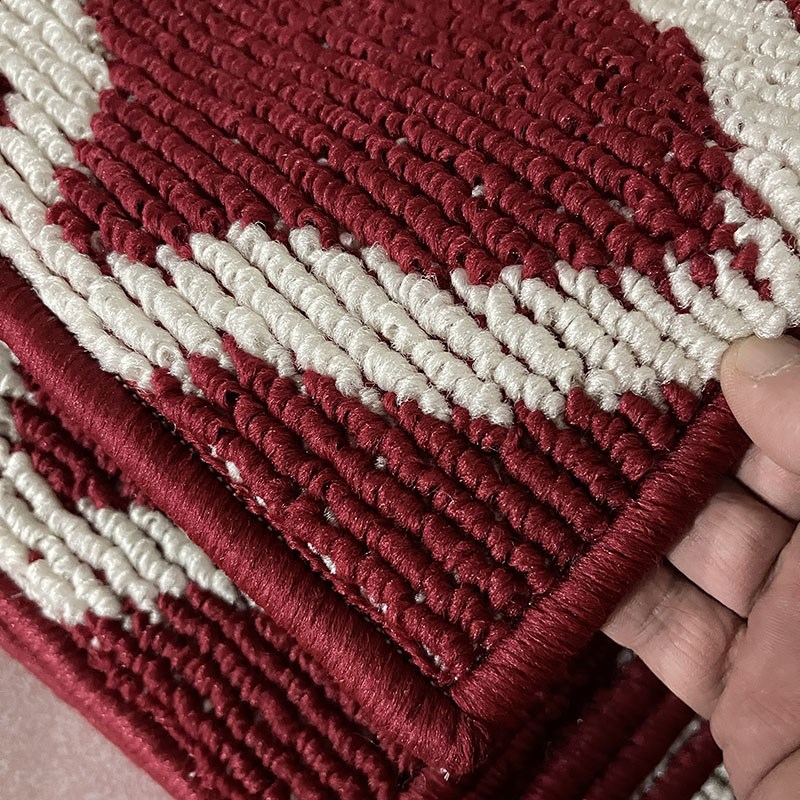 厨房地垫防滑防油防水地毯家用长条垫耐脏门垫吸水脚垫丙纶机织红