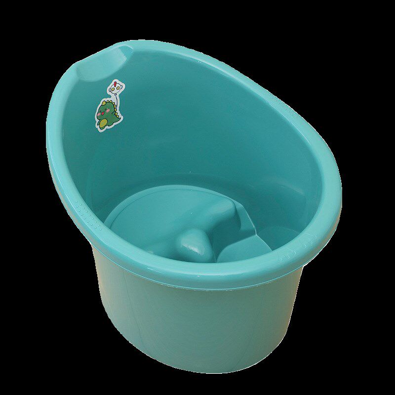 宝宝夏季洗澡桶一体凳0-6岁儿童泡澡桶可坐沐浴桶婴儿座椅桶加厚