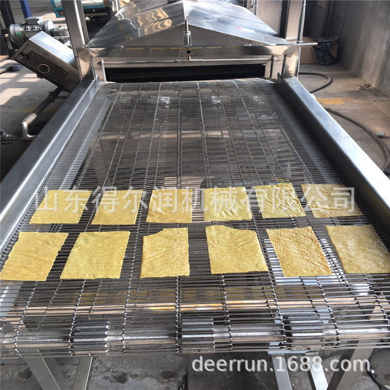 鲜豆皮油炸机东北豆制品油炸加工设备炸油皮机器自动分区控温