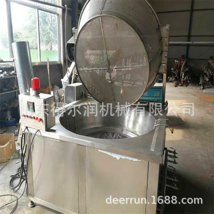 豌豆油炸机器火锅料理小型液化气加热炸青豆生产线加工设备