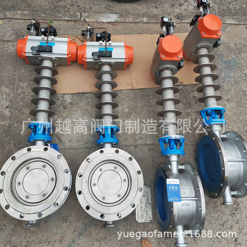 上海埠工阀门KXB法兰涡轮高温炉专用电气动蝶阀D343H-16P/25C/40R