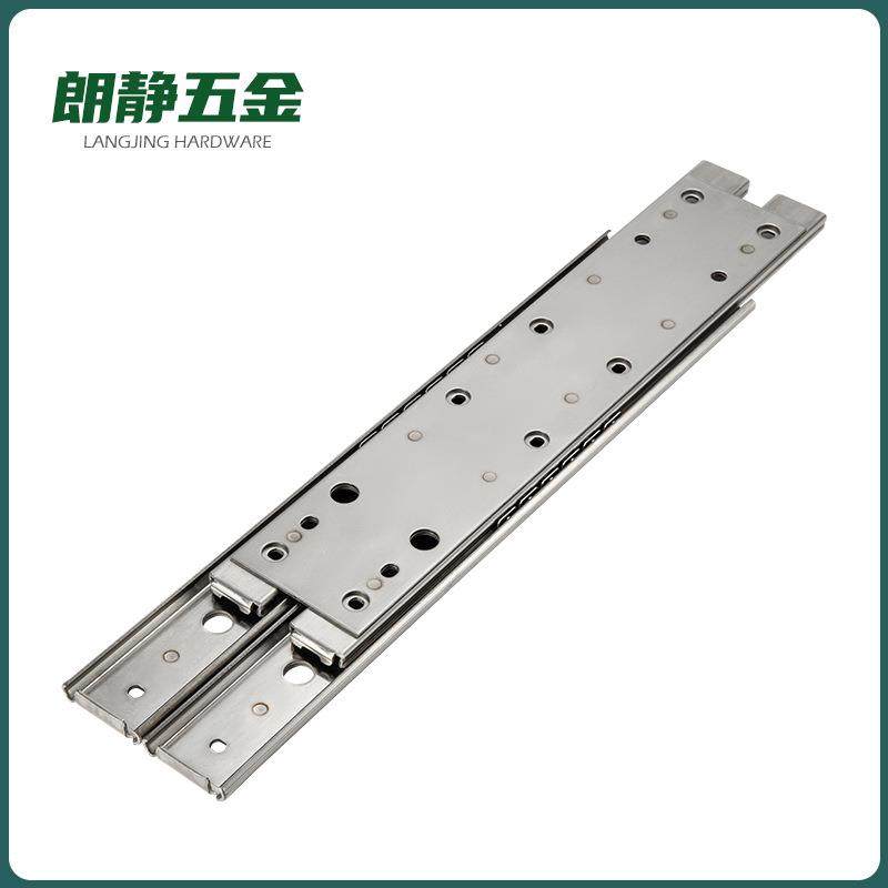 3锈5宽二R节双排滑线性不钢滑轨滑轨两段轨抽拉型重载导轨SSRHSSR