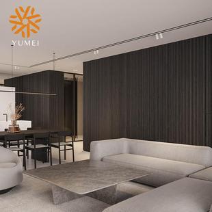 公大楼酒店棋牌台办固装 家波浪板弧形板945背景墙护前墙板具实木