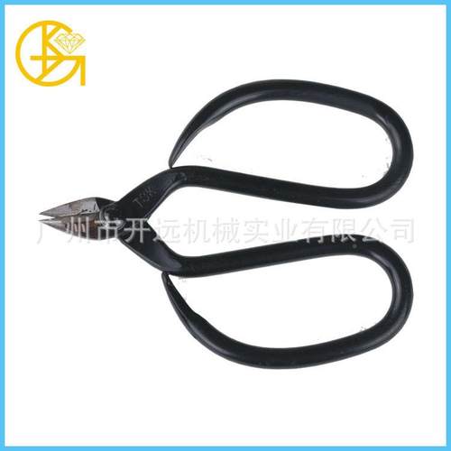 首饰加工小剪刀剪优质钢高硬度剪黑刀柄短头尖小头工业TSK2079黑