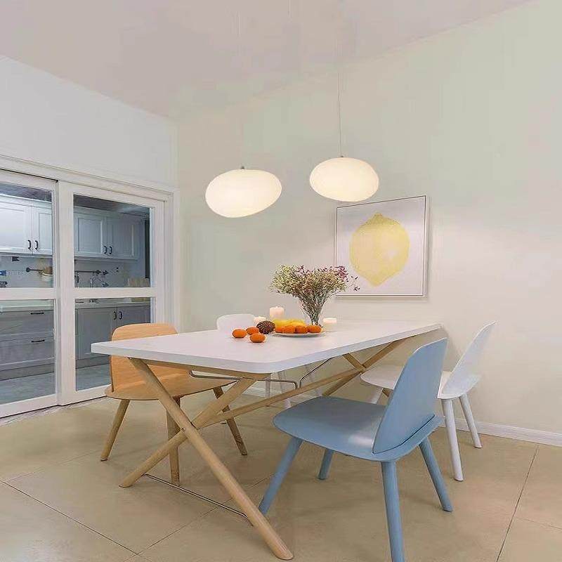 意大利意鹅卵吊灯石LOFT挑587客厅复式楼梯床头餐厅鹅蛋灯具包高