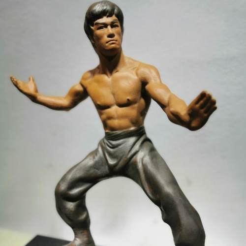 厂家直武销小龙打SNQ功夫中造华术人物家居饰品盆景型摆件石湾陶