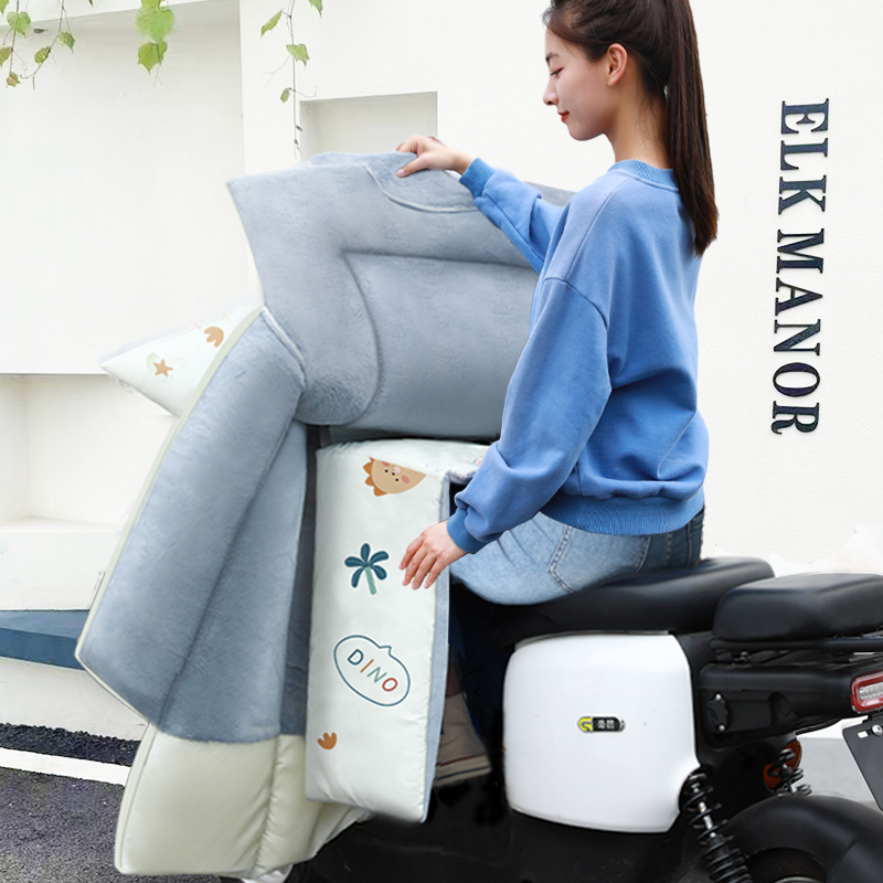 电动车挡风被冬季加绒加厚防水冬款电E瓶机车2023新款冬天防风被