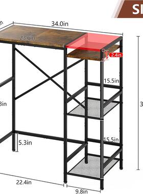 架冰箱微波炉置架物架厨房多BXZJZ01箱功能台面烤架铁木置物多层