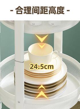 厨房多层小推车果蔬篮置物客架家用食储菜物架厅可移动收小推车收