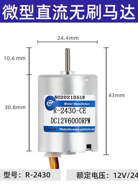 新TYF泰家直销R2永430高速无刷直流电厂机12V24V微型静小马音达