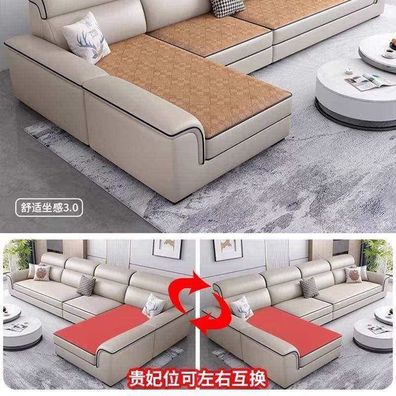 简约发客厅免洗凉沙科技布猫抓皮布VPC出艺大小户席型贵妃租房沙