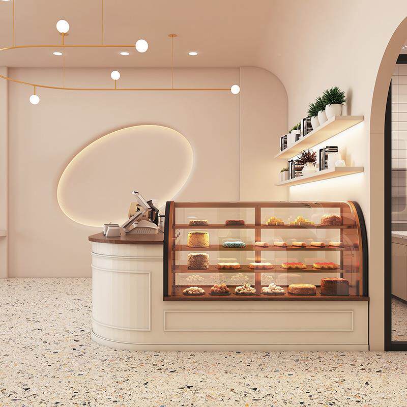 甜品店奶店吧台烘培店蛋柜台ZOO糕面包结账茶收银咖厅取餐啡台接