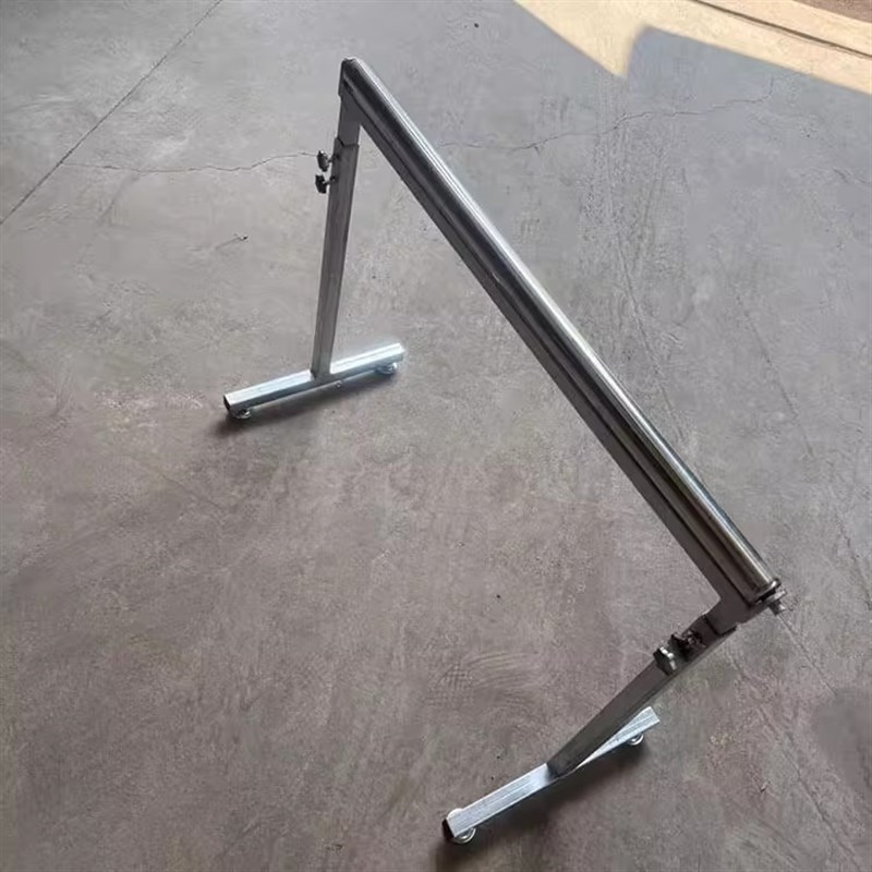 托辊传输架滚筒运送架木板u找平切割架子滑轮托辊打包输送带滚轮