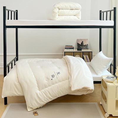 2芯025大款华夫格HZT豆纤维学生新被子被二合一拉链子母被宿舍上