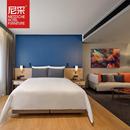 酒店标间宾馆连锁定制公寓民宿快捷单间床电视桌成套家具