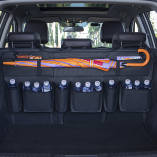 车载后备箱收纳袋后排挂式储物袋多D功能实用车内椅背袋车厢置物