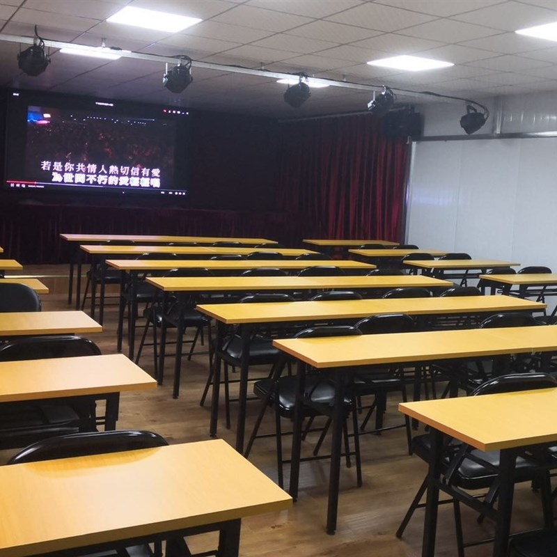 折叠长条培训桌简易会议桌小型拼接长桌长方形办公桌简约条形桌子