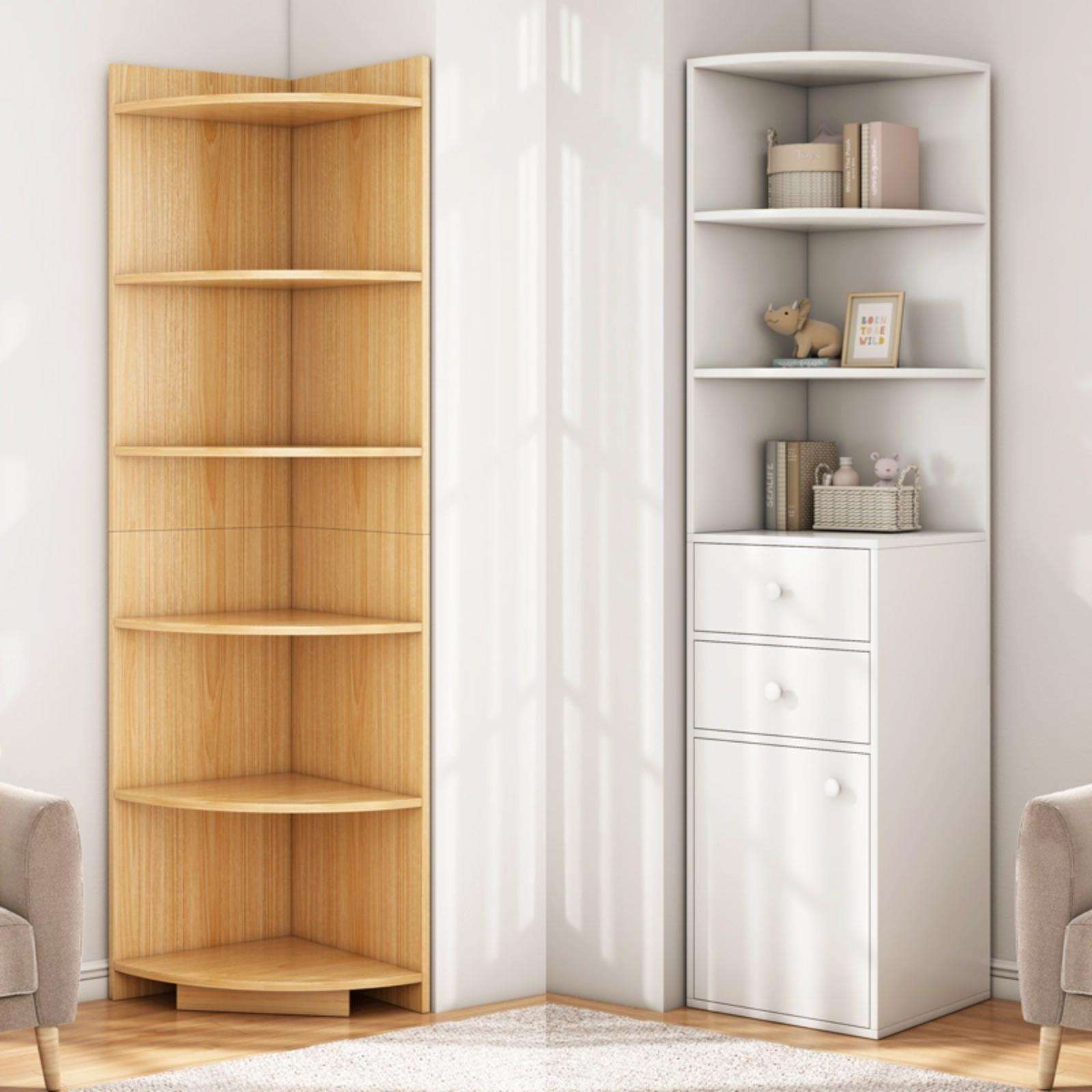 角柜拐角三角柜转角置物架一体靠墙客厅落地边柜卧室收纳柜墙角柜