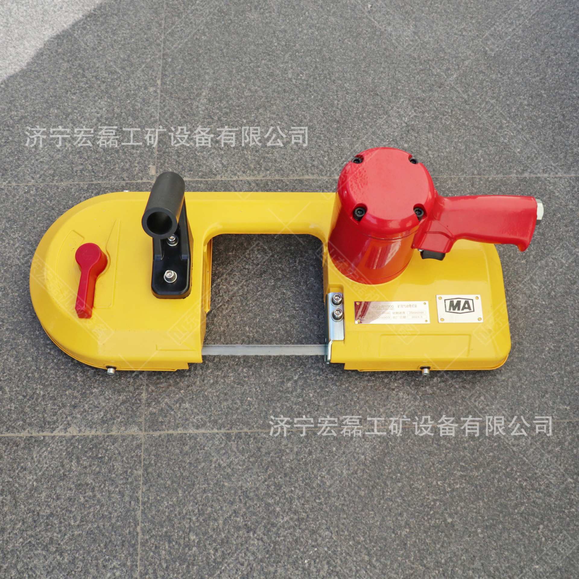 矿用气动带锯FDJ-200井下防爆切割线锯手持式风动无火花金属带锯