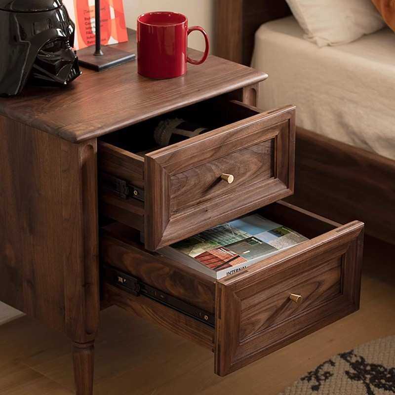 北欧复古黑胡桃木床头柜实木简约现代床边柜樱桃木抽屉收纳储物柜,农机/农具/农膜,其它农用工具,淘宝优惠券,粉丝福利购,淘宝优惠卷